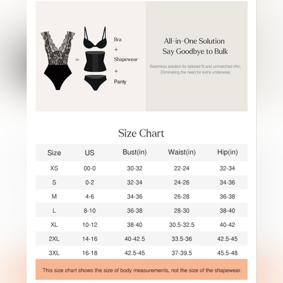 SOLD Popilush Shapewear Lace Body Suits  #533 - Picture 5 of 10